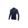 SENSOR MERINO ACTIVE pánské triko dl.rukáv stoják zip deep blue S