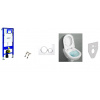 Geberit Duofix - set - montážna sada + Sigma 20 tlačidlo + Villeroy O.Novo + sedadlo + izolácia