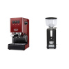 Gaggia New Classic E24 BC, red + ECM S-Automatik 64, anthracite