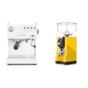 Ascaso Steel DUO PID, White&Wood + Eureka Mignon Specialita, CR yellow