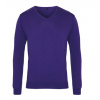 Premier Workwear Pánsky pletený sveter PR694 Purple -ca. Pantone 269 L
