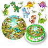 DIGITÁLNA TLAČ Opłatek na tort DINOSAURY JURASSIC PARK OZDOBA + TEXT 4