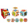 MULTISENZORICKÁ EDUKAČNÁ INTERAKTÍVNA KOCKA HRAČKA - SENZORICKÁ SKLADAČKA