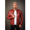 Max Original Leather Pánska kožená bunda JEROME thunder red (5XL 66-68) - Thunder red - 5XL