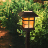 LED solárny lampáš s efektom plápolajúceho ohňa