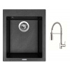 Set Sinks CUBE 410 Metalblack + batéria Sinks MIX 35 PROF S chróm