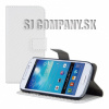 Kožený obal Samsung Galaxy S IV Mini – Carbon Wallet – biela