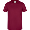 James & Nicholson Tričko JN 797, krátký rukáv, pánské COT02079705413-wine 3XL Vínová
