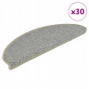 Samolepiace rohože na schody sizal-look 30 ks 65x21x4 cm