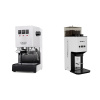 Gaggia Classic E24 BC, white + Lelit Steve PM20, white