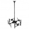 ONKRON Ceiling TV Mount Bracket Height Adjustable for two 32