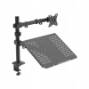 Stolný držiak LCD Akyga AK-MB-04 VESA 100x100/75x75 so stolíkom na notebook