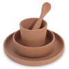 Jollein silikónová obedová súprava - caramel