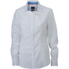James & Nicholson Košile JN 618, popelínová, dlouhý rukáv, dámská COT020618i9502-white/royal M Bílá/modrá