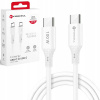 Kábel Forcell USB typ C - USB typ C 1 m biely