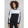 Ladies Oversize 2-Tone Stripe Crew XS