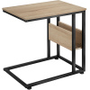 tectake 404278 odkladací stolík wigan 55x36,5x60cm - industrial svetlé drevo, dub sonoma