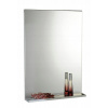Aqualine Beta - Zrkadlo 50x70x12 cm, s poličkou, biele 57396