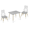 Detský stolík s dvoma stoličkami Ricokids RC-847 Bunny