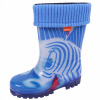 Modré zateplené čižmy zebra DEMAR 34/35