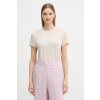 United Colors of Benetton tričko dámske ľanové 3TKEE1009 béžová S