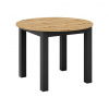 Tempo Kondela Jedálenský rozkladací stôl, dub artisan/čierna, 103-142x76 cm, HARRY