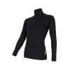 SENSOR DOUBLE FACE dámský rolák dl.rukáv černá 12110012-02