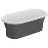 Polimat Amona New voľne stojaca vaňa 150x75 cm oválne dvojfarebná 00413