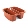 BAMA Závesný kvetináč na zábradlie KLUNIA, farba terracotta Množstvo: 1 ks, Rozměry: 50 cm