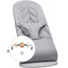 Baby Bjorn BabyBjorn Bliss - detské lehátko, set s hračkou | Woven Petal Quilit Light Grey