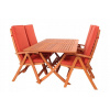 Dover Garden Furniture Set (150 x 80) so 4 stoličkami (Dover Garden Furniture Set (150 x 80) so 4 stoličkami)