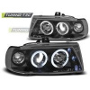 Predné svetlá Seat Ibiza, Cordoba, 1993-1998, Angel Eyes, čierne black