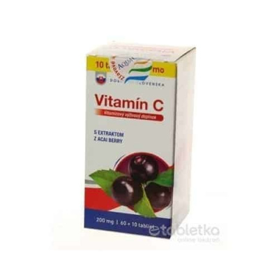 Dobré z SK Vitamín C 200 mg príchuť ACAI 1x60+10ks