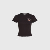 Dámske Tričko s krátkym rukávom O NEILL O'NEILL RIB T-SHIRT 1850264-19010 – Čierna