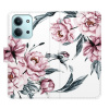 Flip pouzdro iSaprio - Xiaomi Redmi 15C - Pink Flowers s kapsičkami na karty (Flipové knížkové pouzdro, obal, kryt iSaprio s přihrádkami na karty a motivem)