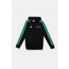 Detská mikina adidas Performance MER DNA čierna farba, s kapucňou, s potlačou, JV5435 152