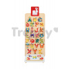 Janod drevený stojan Clown Letter Display Stand 04596 hnedý