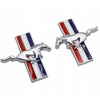 80x80 Logo EMBLEM pre Ford Mustang Fender 2 PCS. (LOGO ZNAK 80x80 PRE FORD MUSTANG BLATNÍK 2 KS.)