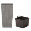 Prosperplast URBI SQUARE EFFECT Kvetináč 40 cm marengo DURS400E
