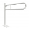 BEMETA - HELP: Sklopné madlo ukotvené do zeme 750mm, biele, s krytkou 301507303
