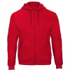 B&C | ID.203 50/50, Mikina s kapucňou, červená, XL