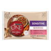 PURINA ONE MINI Small Dog Sensitive Multipack losos v šťave 4x85g (PURINA ONE MINI Small Dog Sensitive Multipack losos v šťave 4x85g)