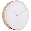 KARLSSON Dizajnové nástenné hodiny 5776WH Karlsson 27cm