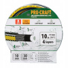 Čierno-žltá záhradná hadica Procraft PR-4KAT1310 4-vrstvová, 1/2
