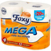 Toaletný papier Foxy Mega dlhý 4 rolky biely jemný bez vône
