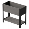 Hrantík Modernbox, drevo, kov, sivý, čierny, 78 × 72 × 36 cm, RMO-0780X0360X720-GR