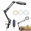 LAMPA KOZMETICKÁ LUPA LED LUPA NA ČÍTANIE STOLOVÁ LAMPA 10X