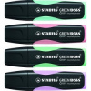 Zvýrazňovač, 2-5 mm, Green Boss Pastel, 4 rôzne farby STABILO 04-0032 4006381564229