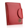 Peňaženka - Betlewski peňaženka z pravej kože červená BPD-BF-319 - Dámsky produkt (Betlewski Dámska kožená peňaženka RFID karta koža)