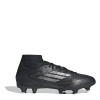 adidas F50 League Mid-cut Soft Ground Football Boots Black/Silver 10.5(45.3)